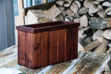 Load image into Gallery viewer, cherry red wood planter box